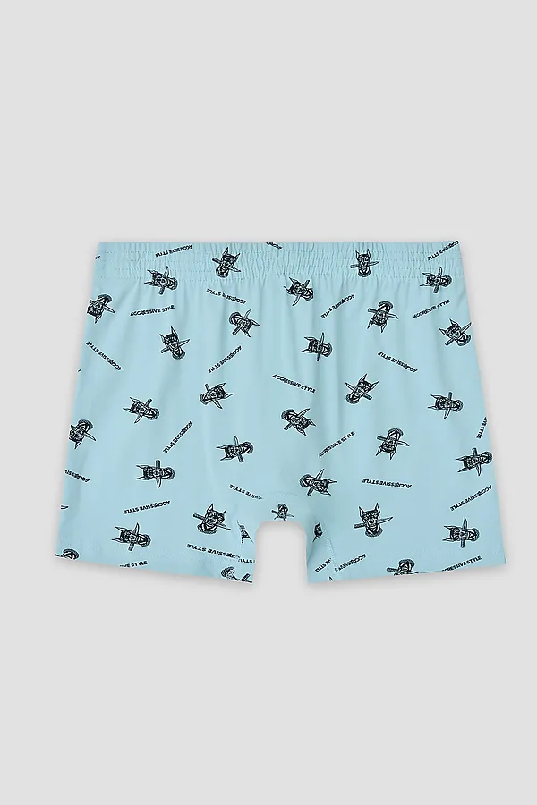 Трусы мужские MARK FORMELLE, доберманы на серо -бирюзовом - фото 2