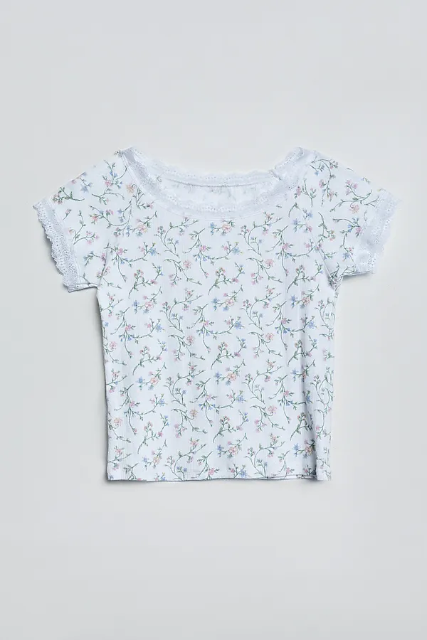 Комплект женский (джемпер, шорты) MARK FORMELLE, цветочки на белом - фото 2