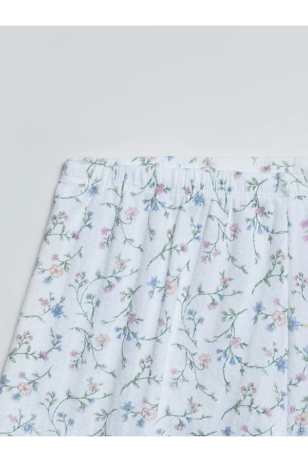 Комплект женский (джемпер, шорты) MARK FORMELLE, цветочки на белом - фото 2