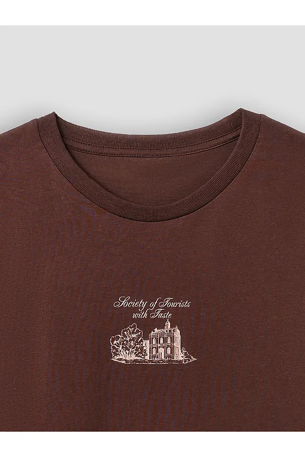 Футболка мужская MARK FORMELLE, кофейное зерно +печать - фото 2