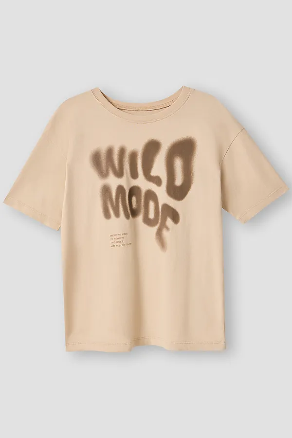 Футболка для мальчиков MARK FORMELLE, туман +печать - фото 2