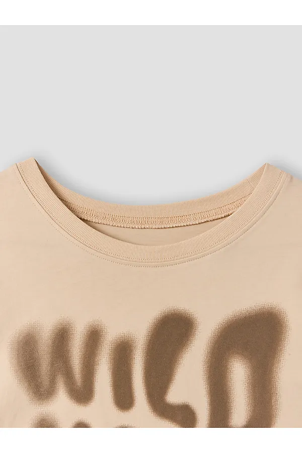 Футболка для мальчиков MARK FORMELLE, туман +печать - фото 2