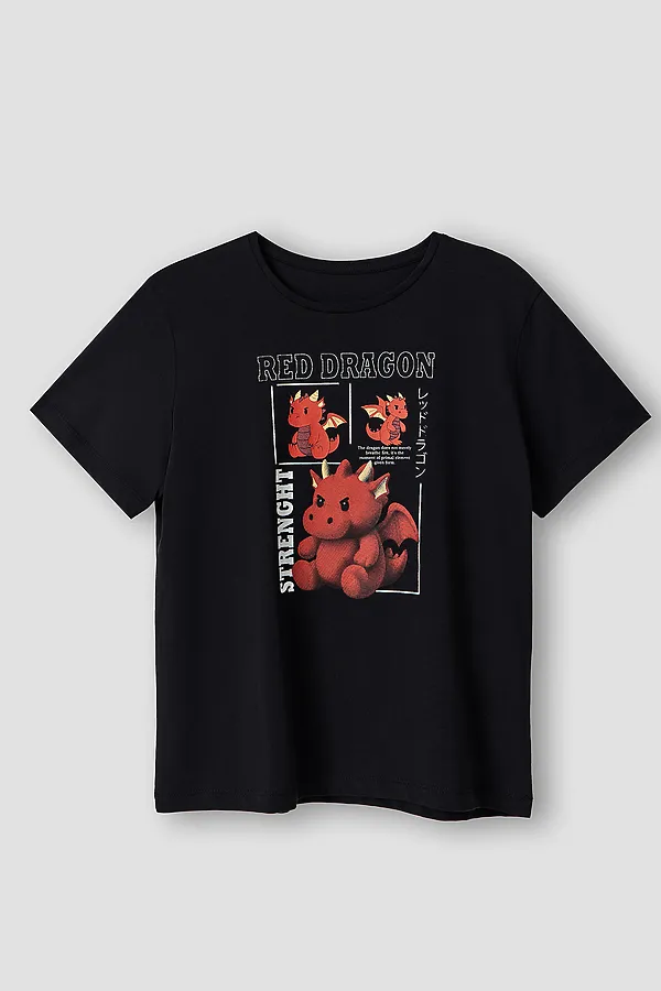 Футболка для мальчиков MARK FORMELLE, черный +печать7 - фото 2