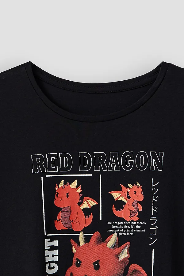 Футболка для мальчиков MARK FORMELLE, черный +печать7 - фото 2