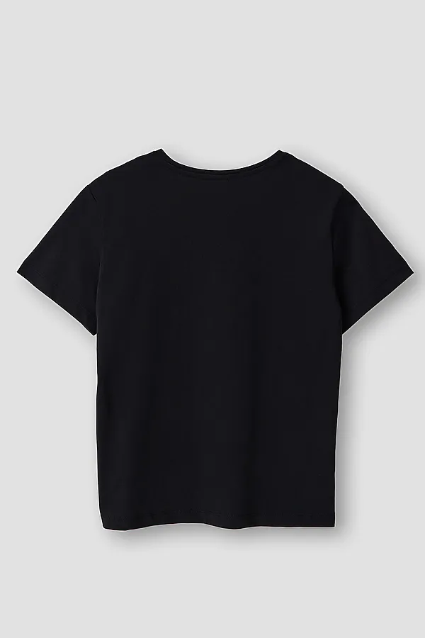 Футболка для мальчиков MARK FORMELLE, черный +печать7 - фото 2