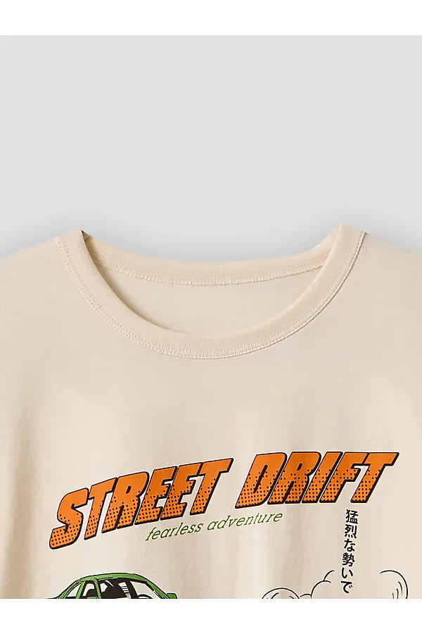 Футболка для мальчиков MARK FORMELLE, молочный +печать3 - фото 2