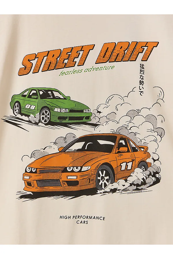 Футболка для мальчиков MARK FORMELLE, молочный +печать3 - фото 2