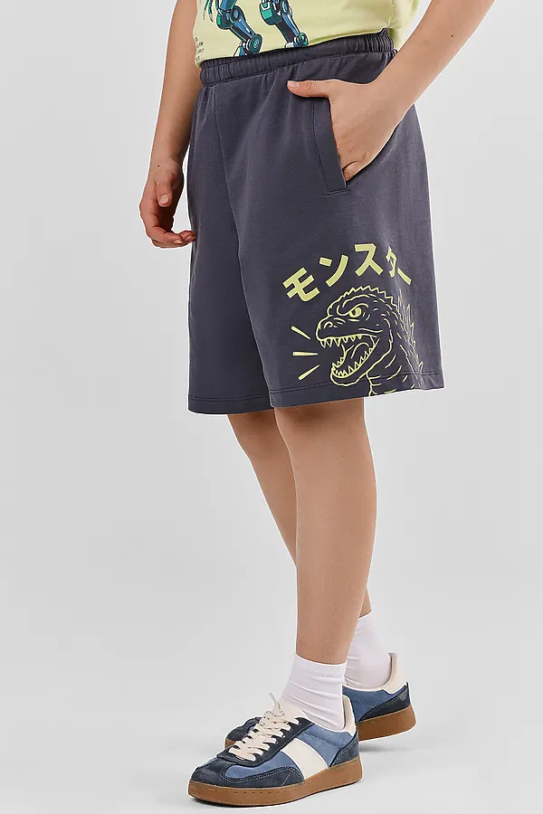 Шорты для мальчиков MARK FORMELLE, графит +печать4 - фото 2