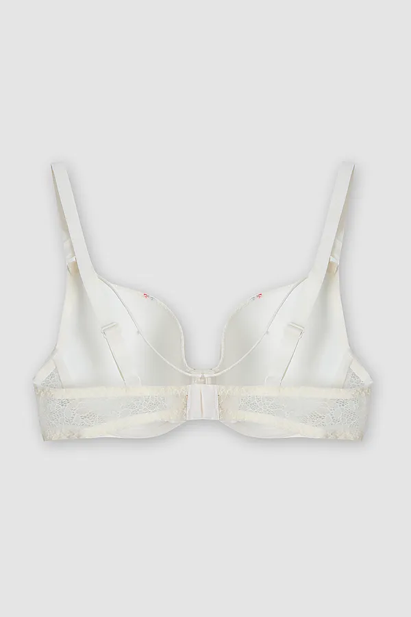 Бюстгальтер женский MARK FORMELLE, розочки на молочном - фото 2