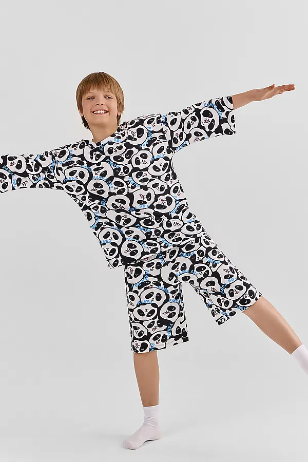 Комплект для мальчиков (джемпер, шорты) MARK FORMELLE, большие панды - фото 2