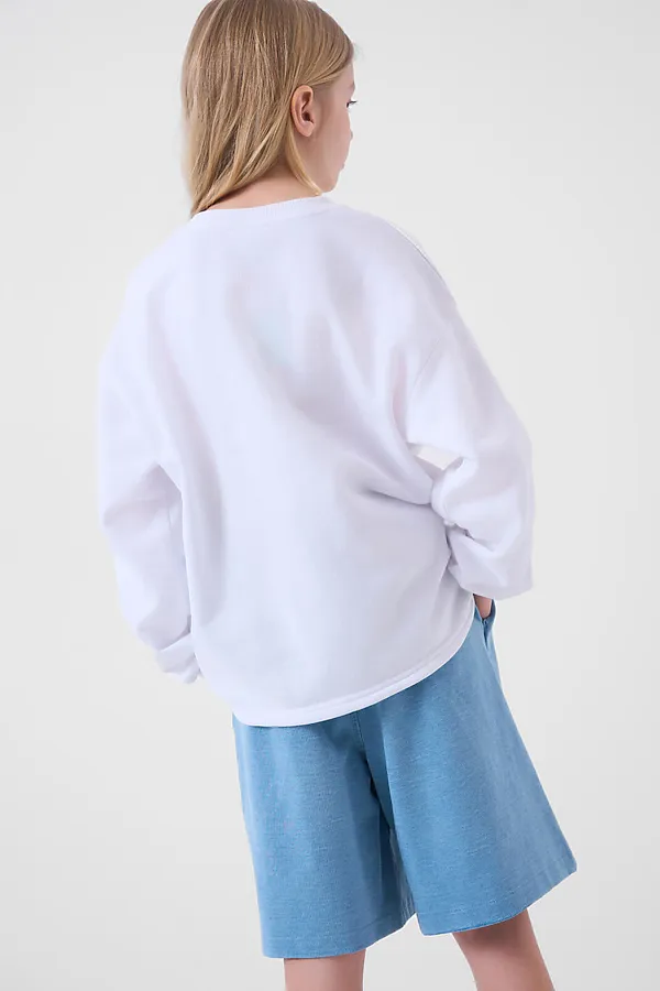 Шорты трикотажные для девочек PLAYTODAY, синий - фото 2