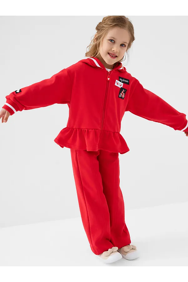 Толстовка трикотажная для девочек PLAYTODAY, красный - фото 2
