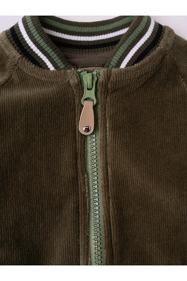 Толстовка детская трикотажная для мальчиков PLAYTODAY, темно-зеленый - фото 2