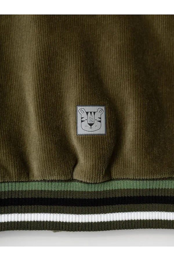 Толстовка детская трикотажная для мальчиков PLAYTODAY, темно-зеленый - фото 2