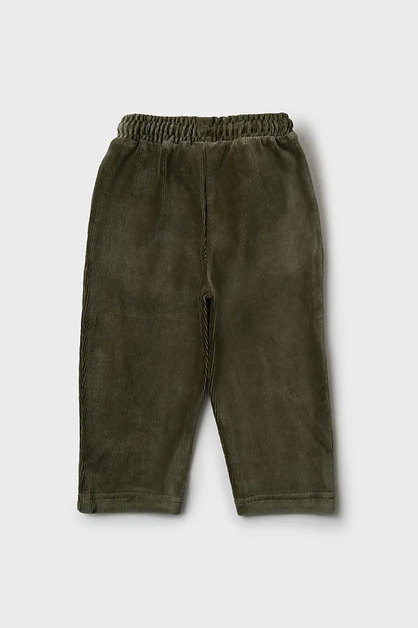 Брюки детские трикотажные для мальчиков PLAYTODAY, темно-зеленый - фото 2