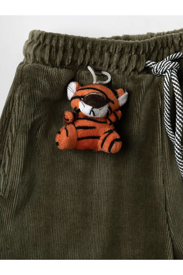 Брюки детские трикотажные для мальчиков PLAYTODAY, темно-зеленый - фото 2