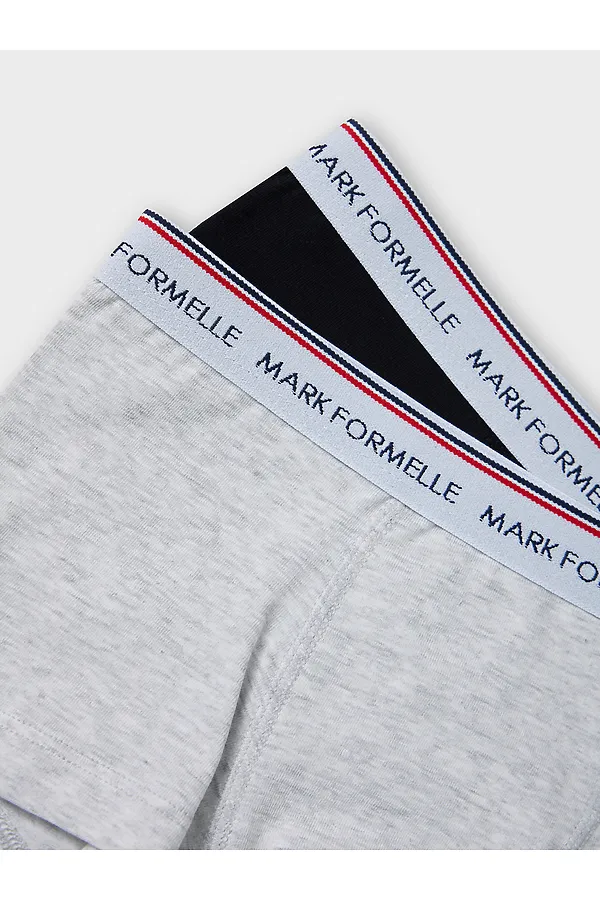 Трусы для мальчиков (2шт.) MARK FORMELLE, серый меланж 4306-а +черный - фото 2