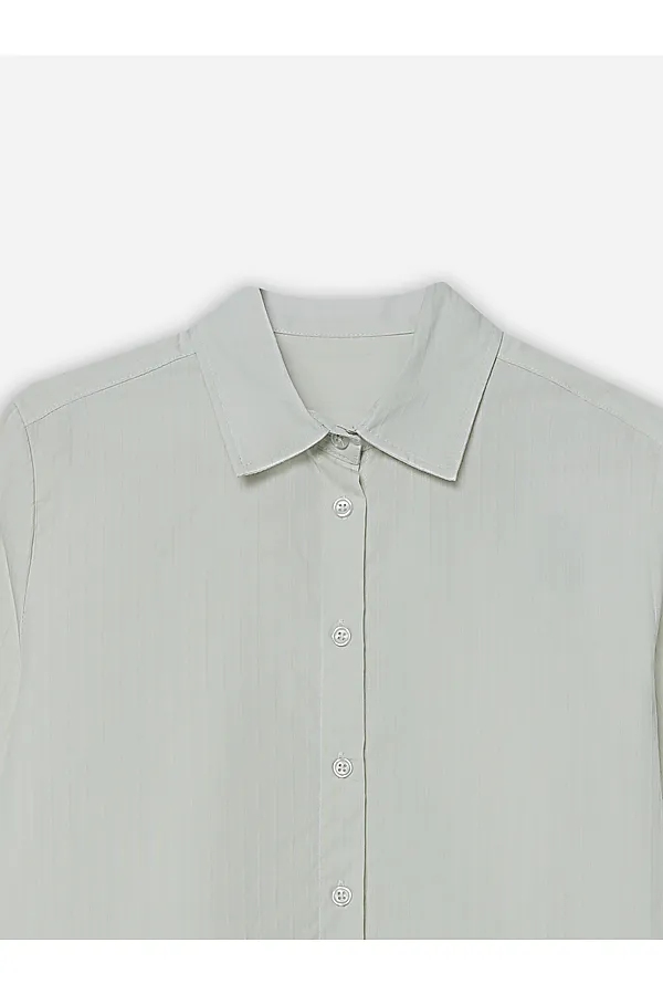 Рубашка женская MARK FORMELLE, полоска на морозной мяте - фото 2