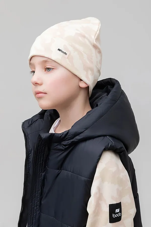 Шапка BODO-S, бежевый камуфляж - фото 2