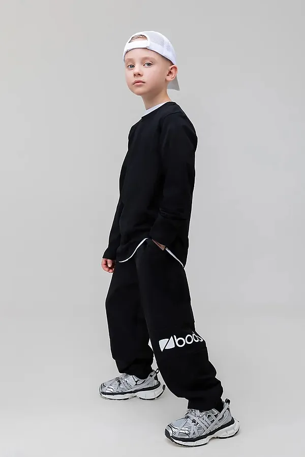 Брюки BODO, черный (белый) - фото 2