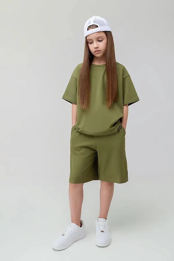 Костюм (Футболка+Шорты) BODO, хаки - фото 2