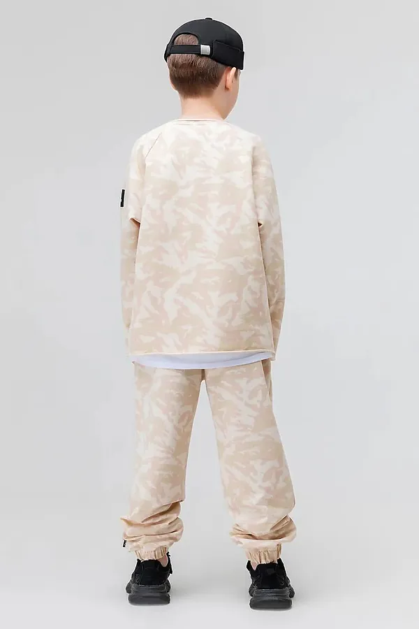Костюм (Свитшот+Брюки) BODO, бежевый камуфляж - фото 2