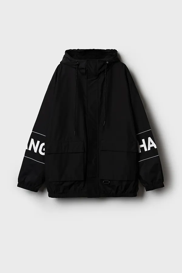 Куртка текстильная с полиуретановым покрытием для мальчиков (ветровка) PLAYTODAY, черный - фото 2