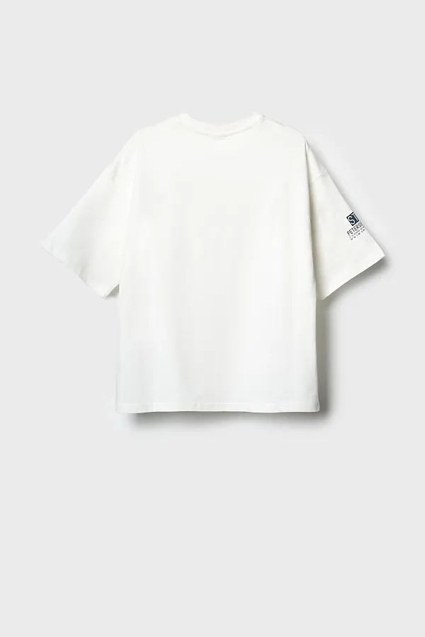 Фуфайка трикотажная для мальчиков (футболка) PLAYTODAY, белый - фото 2