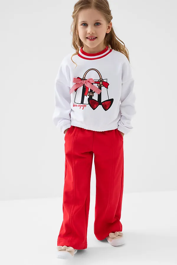 Толстовка трикотажная для девочек PLAYTODAY, белый - фото 2