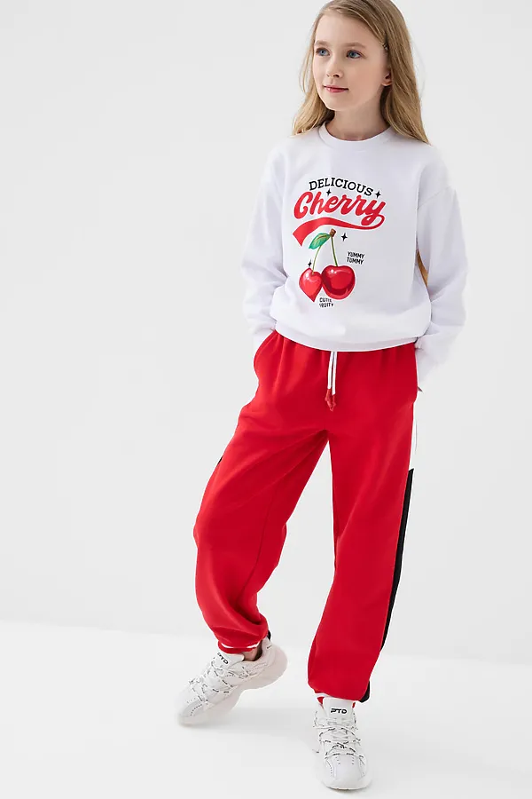 Толстовка трикотажная для девочек PLAYTODAY, белый - фото 2