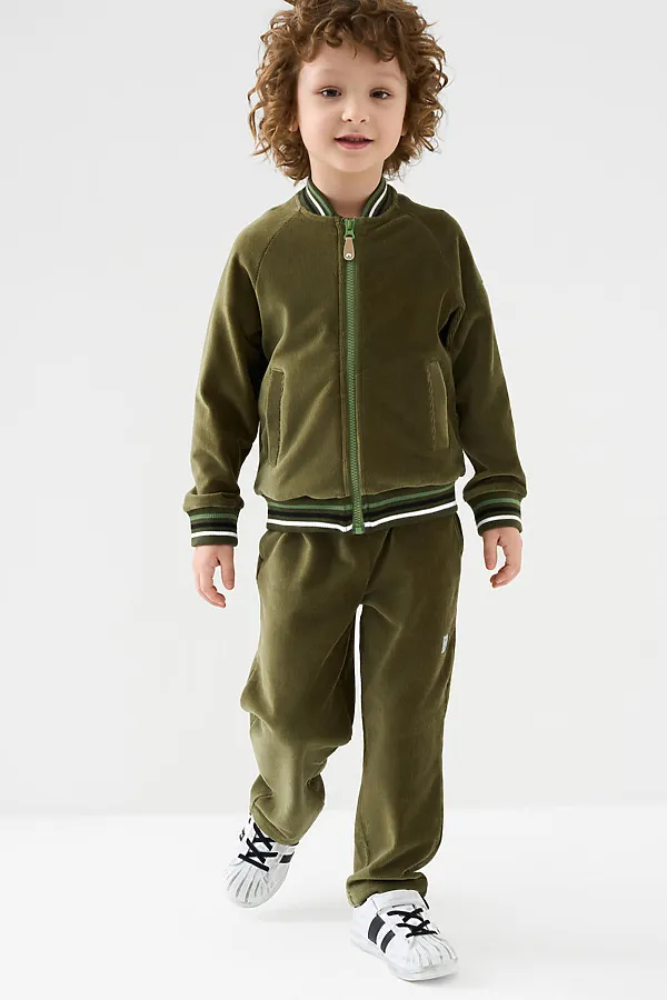 Толстовка трикотажная для мальчиков PLAYTODAY, темно-зеленый - фото 2