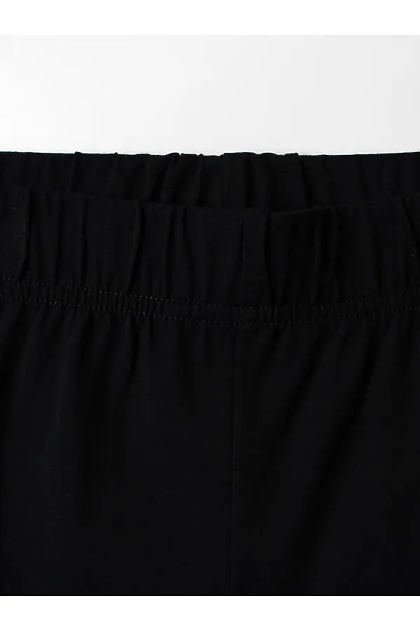 Комплект трикотажный для девочек: джемпер (футболка), брюки (легинсы укороченные) PLAYTODAY, черный,зеленый - фото 2