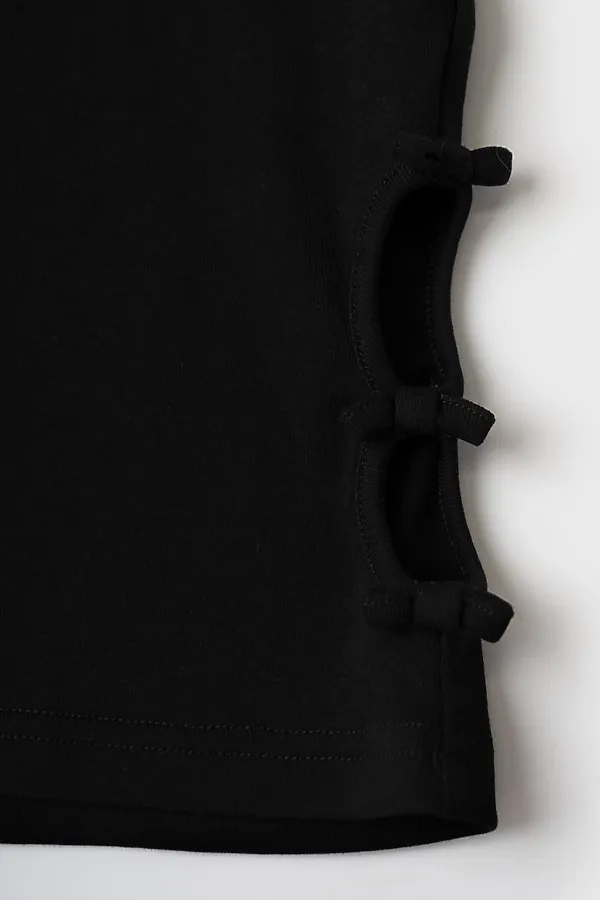 Джемпер трикотажный для девочек (футболка) PLAYTODAY, черный - фото 2