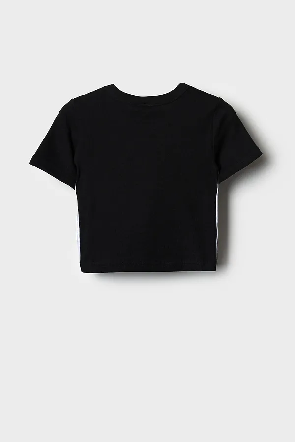 Фуфайка трикотажная для девочек (футболка) PLAYTODAY, черный - фото 2