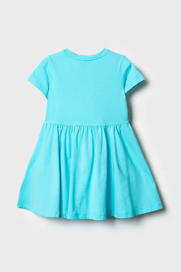Платье трикотажное для девочек PLAYTODAY, бирюзовый - фото 2