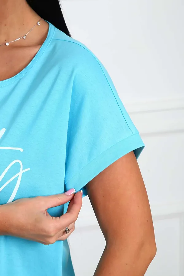 Футболка НАТАЛИ, бирюза - фото 2