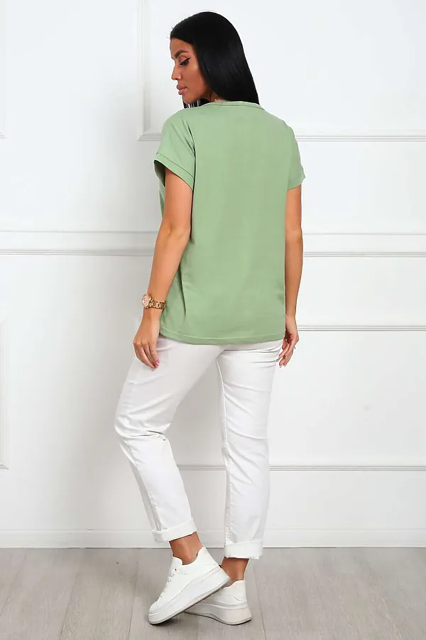 Футболка 29542 НАТАЛИ, оливка - фото 2