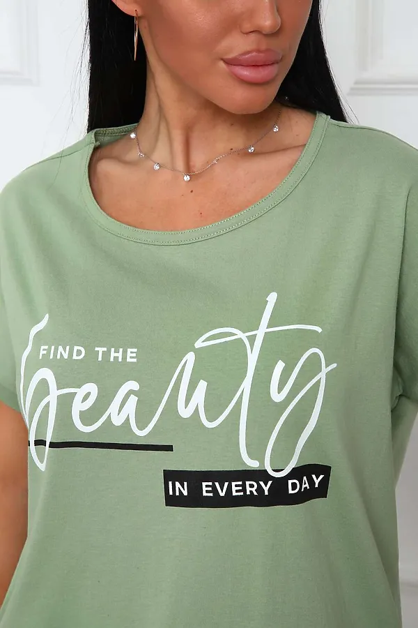 Футболка 29542 НАТАЛИ, оливка - фото 2