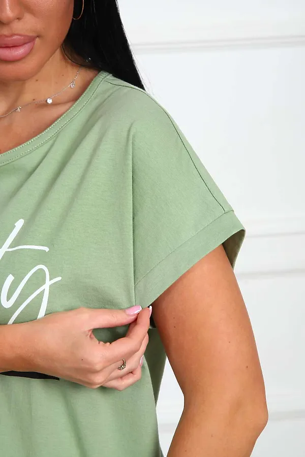 Футболка 29542 НАТАЛИ, оливка - фото 2