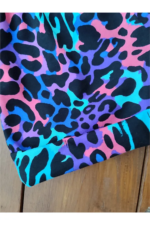 Костюм с шортами 33068 Кошка в косынке НАТАЛИ, леопард розовый - фото 2