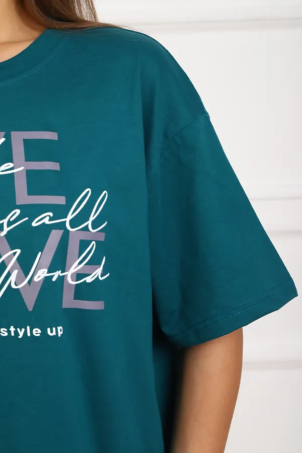 Костюм с шортами 20524 НАТАЛИ, изумрудный - фото 2