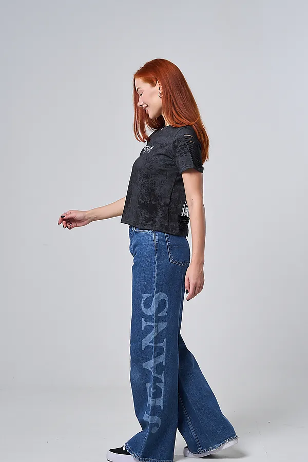 Футболка 7502 НАТАЛИ, черный винтаж+замок - фото 2