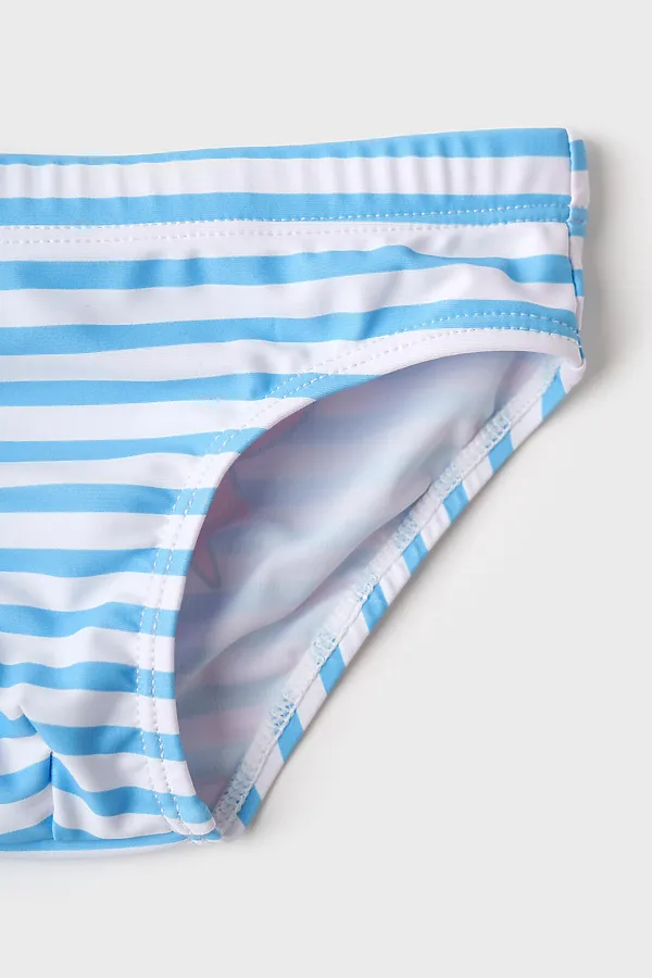 Комплект детский для мальчиков: плавки трикотажные, панама текстильная PLAYTODAY, белый,голубой - фото 2