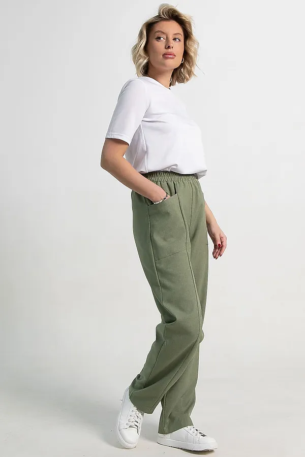 Брюки LADY TAIGA, оливка - фото 2