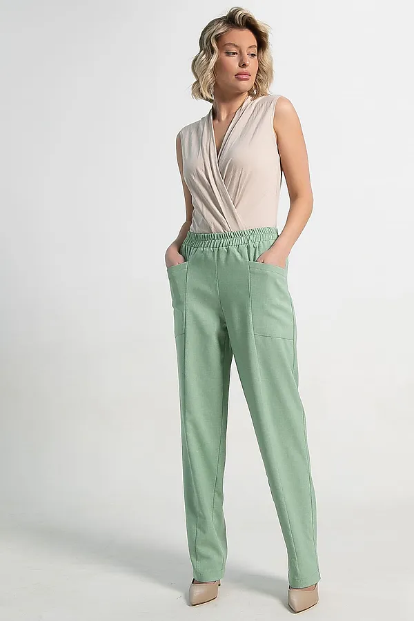 Брюки Кения LADY TAIGA, фисташка - фото 2