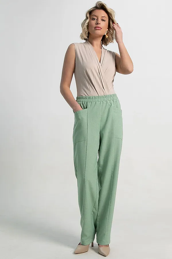 Брюки Кения LADY TAIGA, фисташка - фото 2