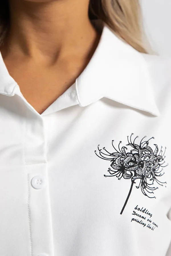 Блуза Экзотика LADY TAIGA, белая - фото 2