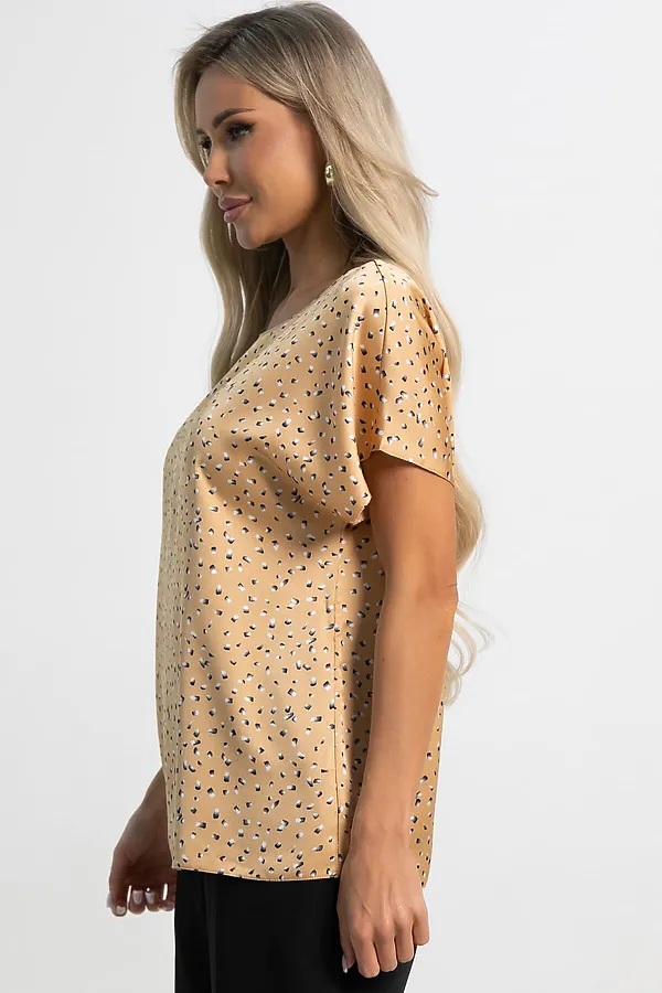 Блуза Верный выбор LADY TAIGA, бежевая - фото 2