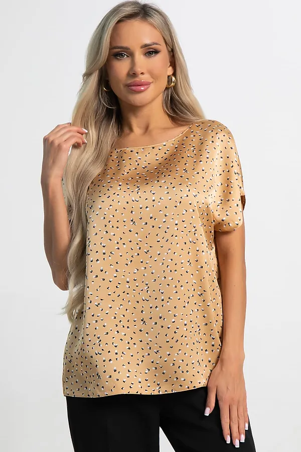 Блуза Верный выбор LADY TAIGA, бежевая - фото 2