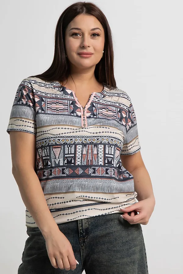 Блуза Месси LADY TAIGA, мультиколор - фото 2